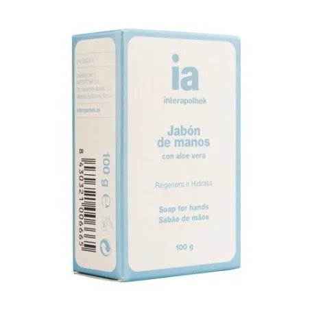 Interapothek jab&oacute;n manos aloe vera en pastilla 100g Interapothek - 1
