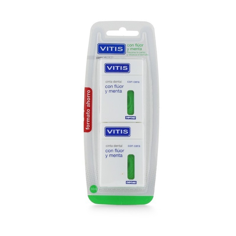 Vitis cinta dental cera fluor men. duplo Vitis - 1