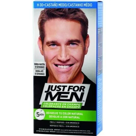 Just for men colorante en champ&uacute; casta&ntilde;o medio Just For Men - 1