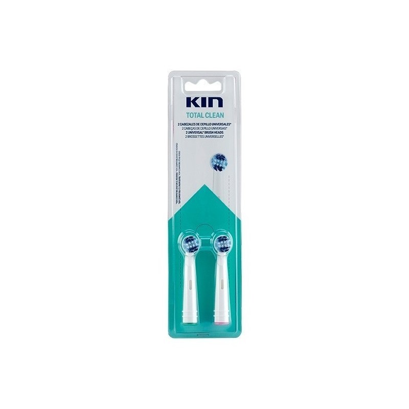 Kin recambio limpieza total cepillo eléctrico 2uds Kin - 1