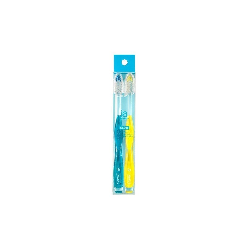 Interapothek cepillo dental medio pack 2uds Interapothek - 1