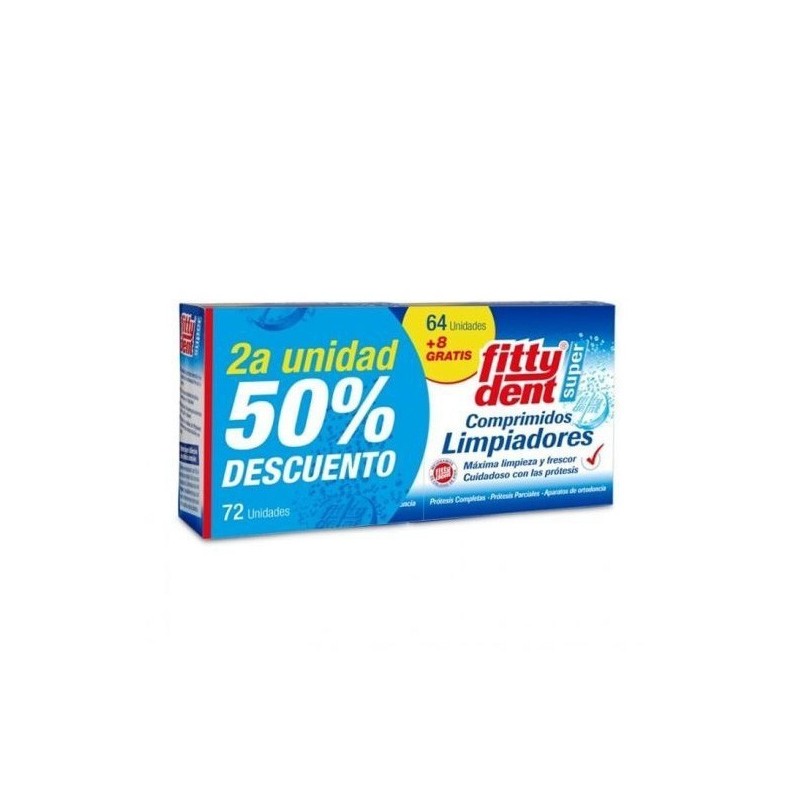 Fittydent limpiador 72 pack 2ª ui 50 % Fittydent - 1