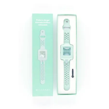 Pulsera gel hidroalcoholico verde Cleands - 1