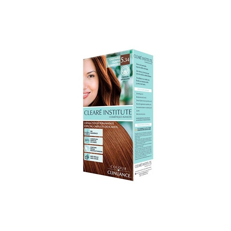 Colour clinuance 5.34 castaño claro luminoso Cleare Institute - 1