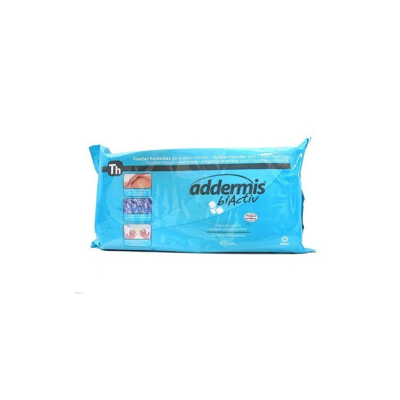 Addermis adultos toallitas aloe vera 60u Addermis - 1