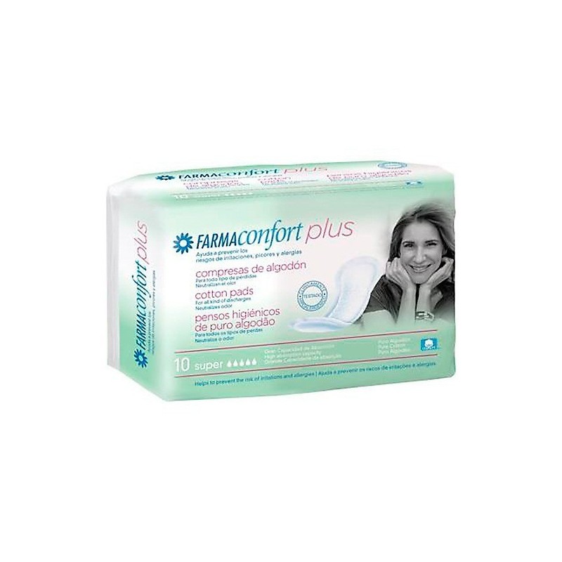 Farmaconfort compresa algodón super 10uds Farmaconfort - 1