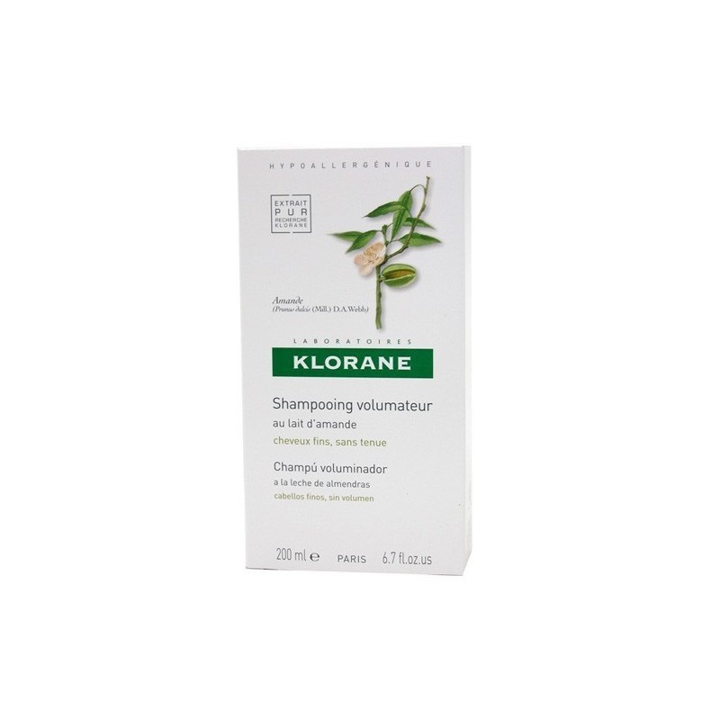 Klorane champu leche almendras 200 ml Klorane - 1