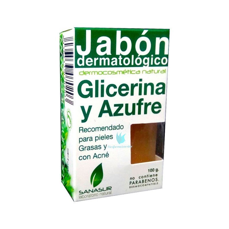 Sanasur jabón glicerina y azufre 100 g Sanasur - 1