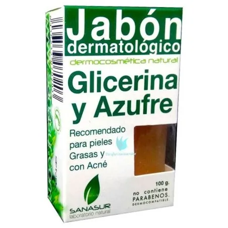 Sanasur jab&oacute;n glicerina y azufre 100 g Sanasur - 1