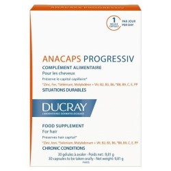 Ducray anacaps progressiv 30 cápsulas