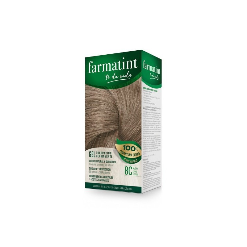 Farmatint 8c rubio claro ceniza 130 ml. Farmatint - 1
