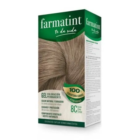 Farmatint 8c rubio claro ceniza 130 ml. Farmatint - 1