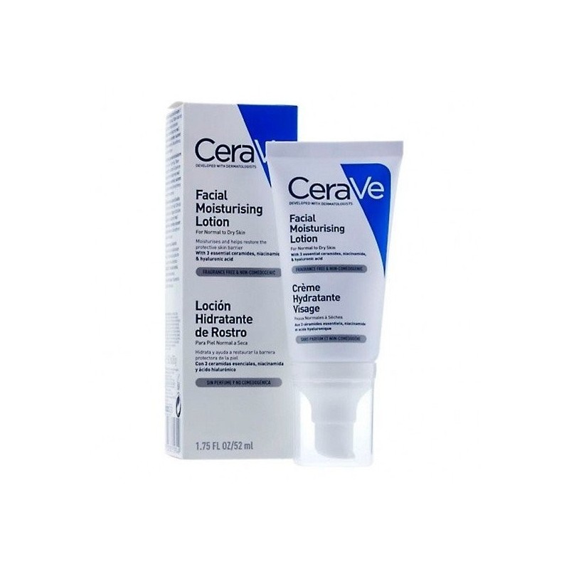 Cerave loción hidratante rostro 52ml Cerave - 1