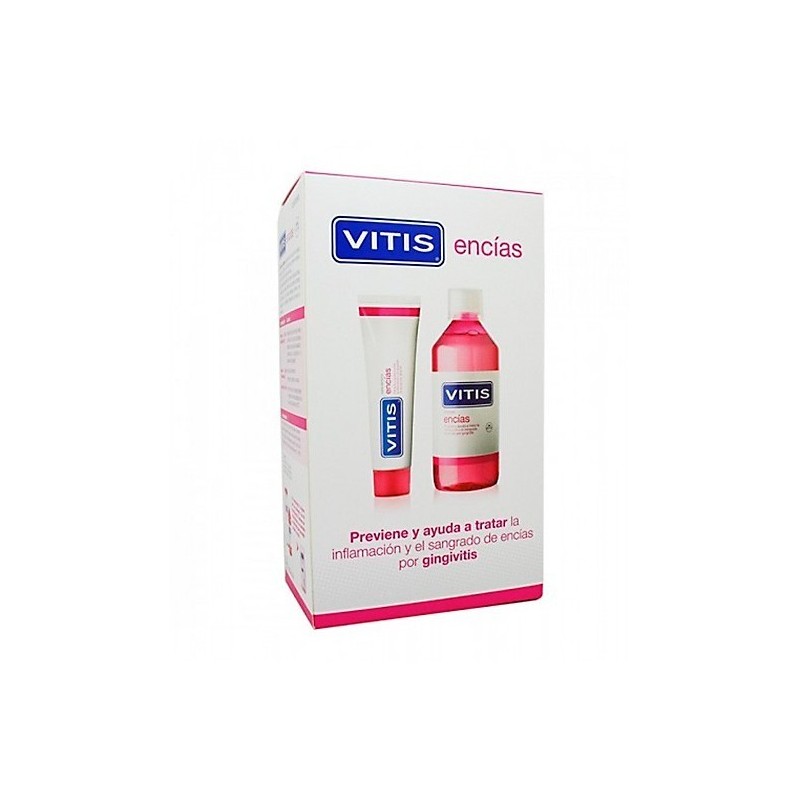 Vitis pack encías pasta 100ml + colutorio 500ml Vitis - 1