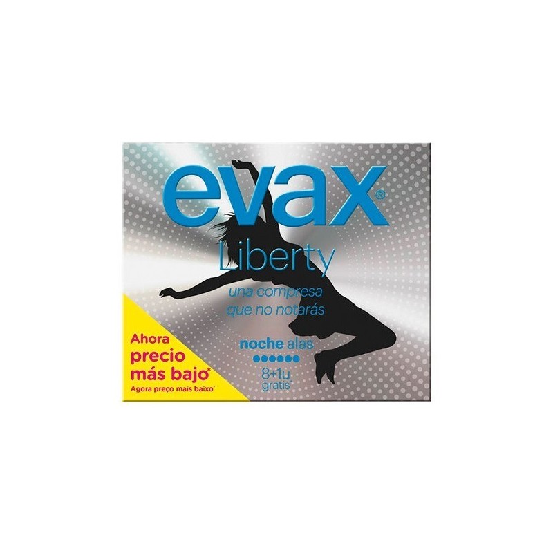 Compresas evax liberty noche alas 9 uds Evax - 1