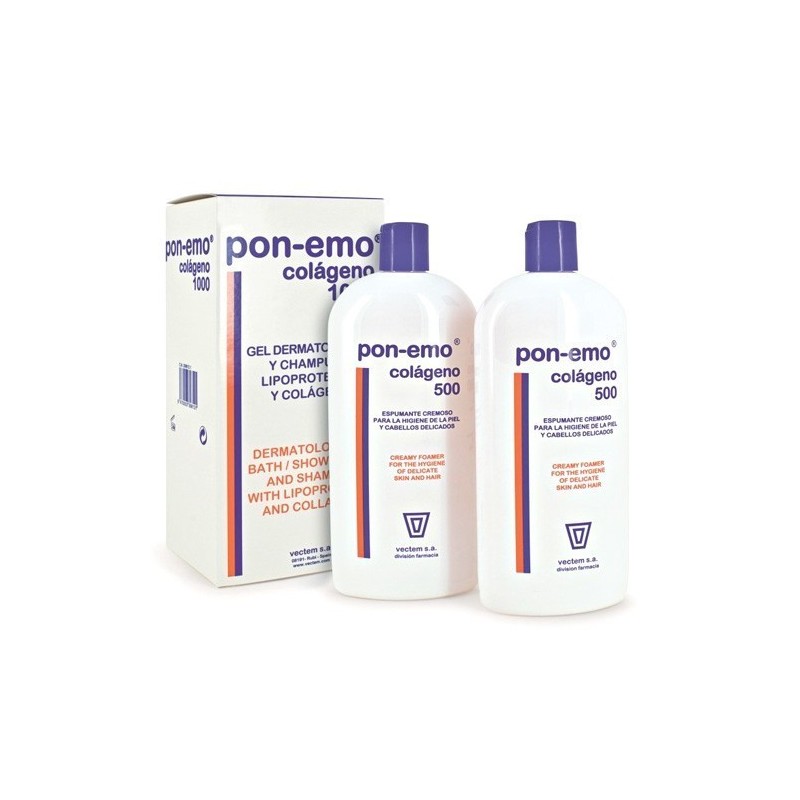 Pon-emo colageno gel/champu 2x500 ml. Pon-Emo - 1