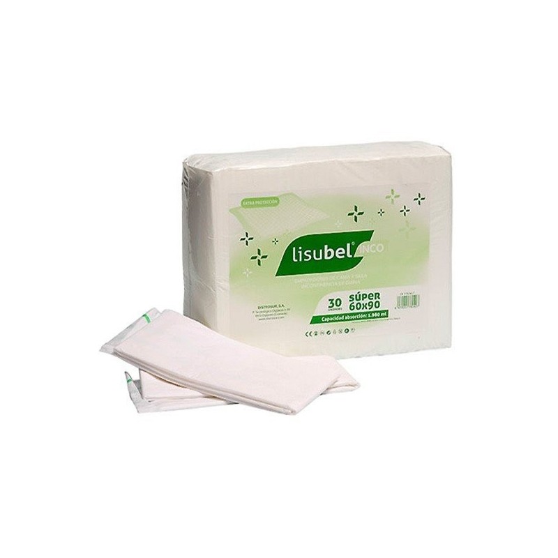 Lisubel empapador super 60 x 90 30 uds Lisubel - 1