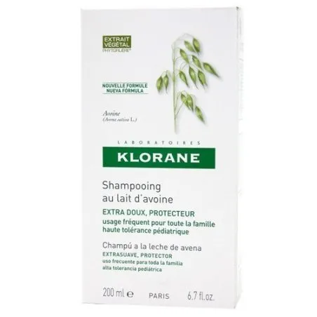 Klorane champ&uacute; leche de avena 200ml Klorane - 1