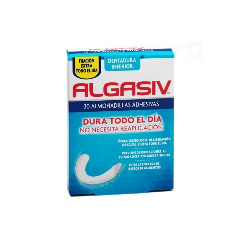 Algasiv almohadillas adhesivas dentadura inferior 30uds Algasiv - 1