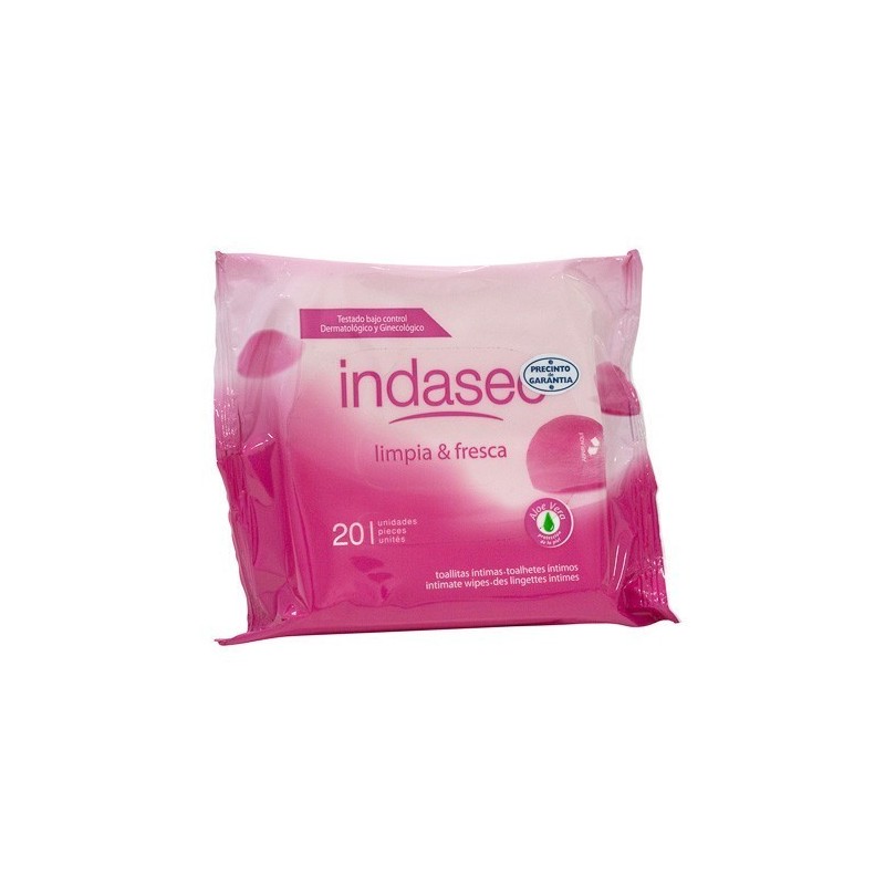 Indasec toallitas higiene intima 20 uds Indasec - 1