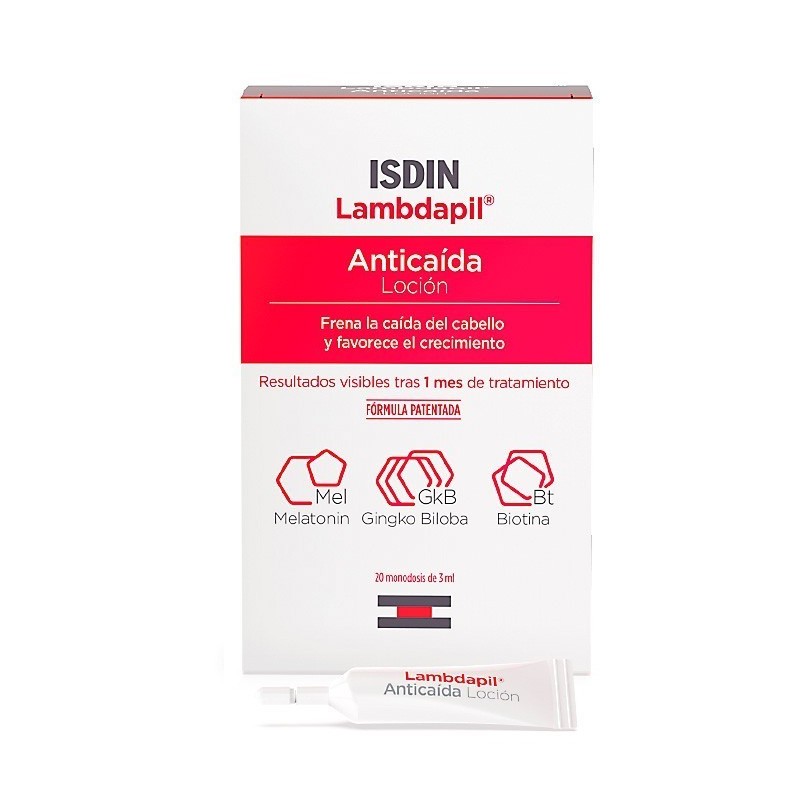 Lambdapil anticaida locion 20 monod.x3ml Isdin - 1