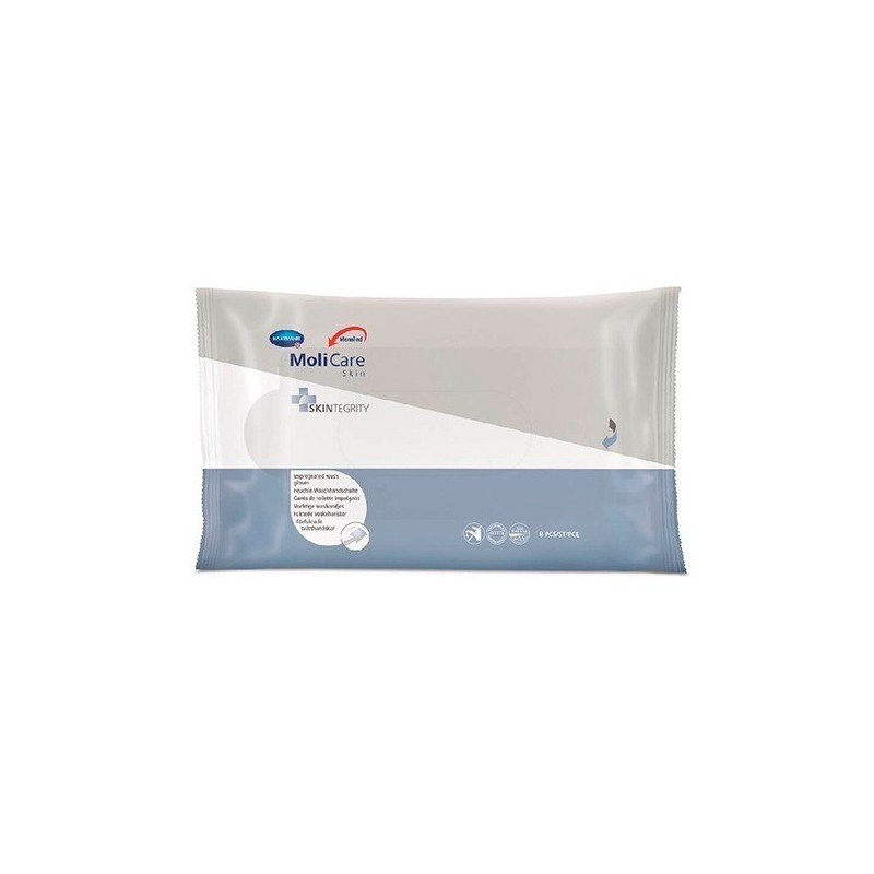 Molicare skin manoplas impregnadas 8u Molicare - 1