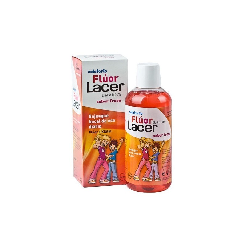 Lacer colutorio fluor fresa 0,05 500ml Lacer - 1