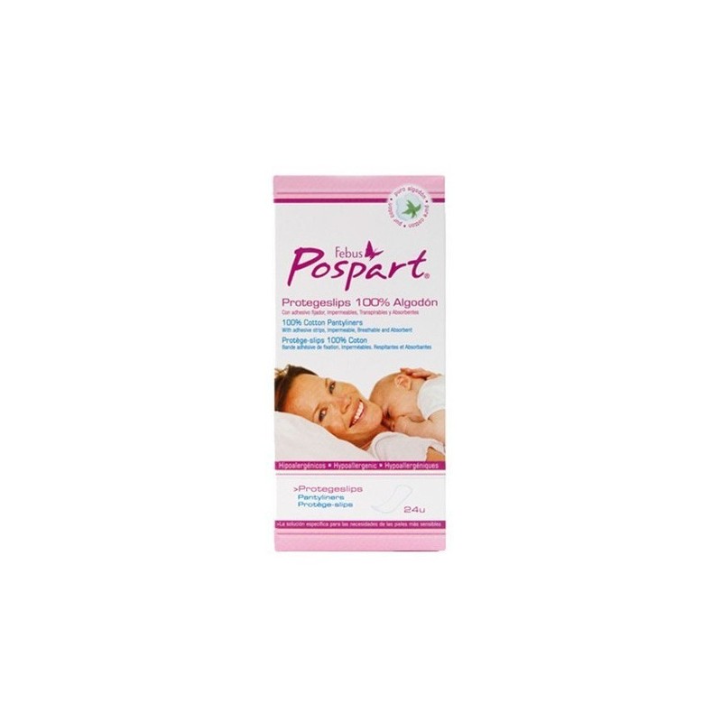 Indasec pospart algodon protegeslips 24 u Indasec - 1