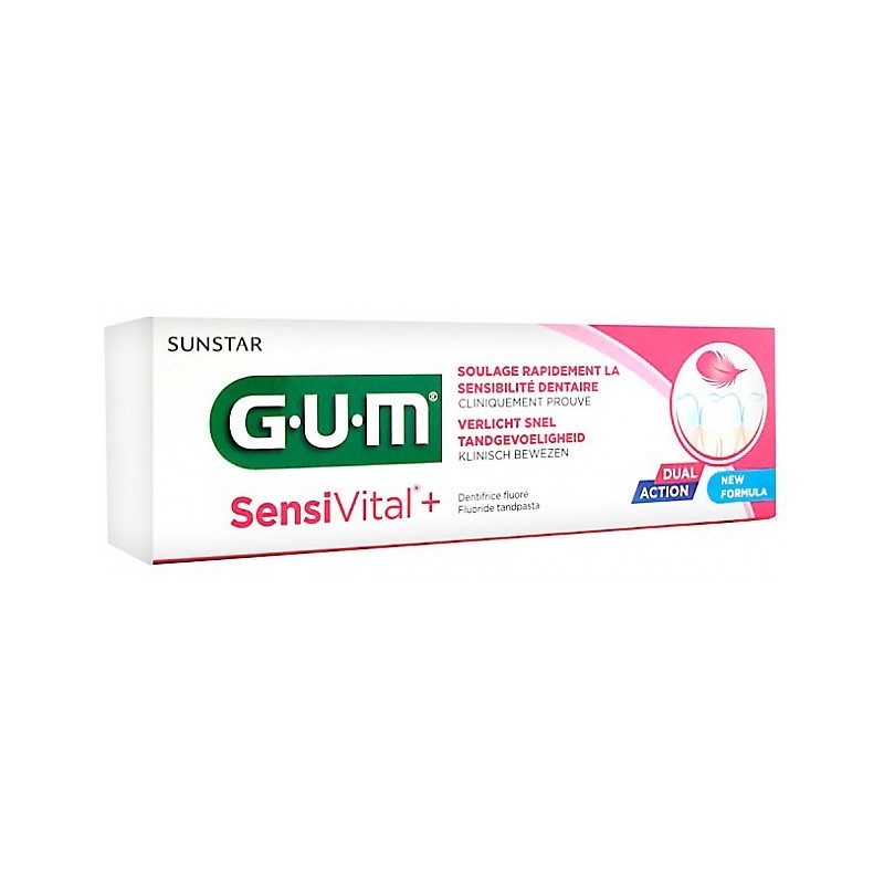 Gum sensivital+gel dentrifico 75ml Gum - 1
