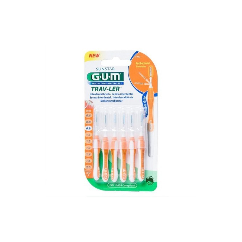 Gum cepillo interdental travler 1412 0,9 Gum - 1