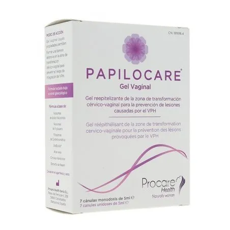 Papilocare gel vaginal 7 c&aacute;nulas x 5ml Papilocare - 1