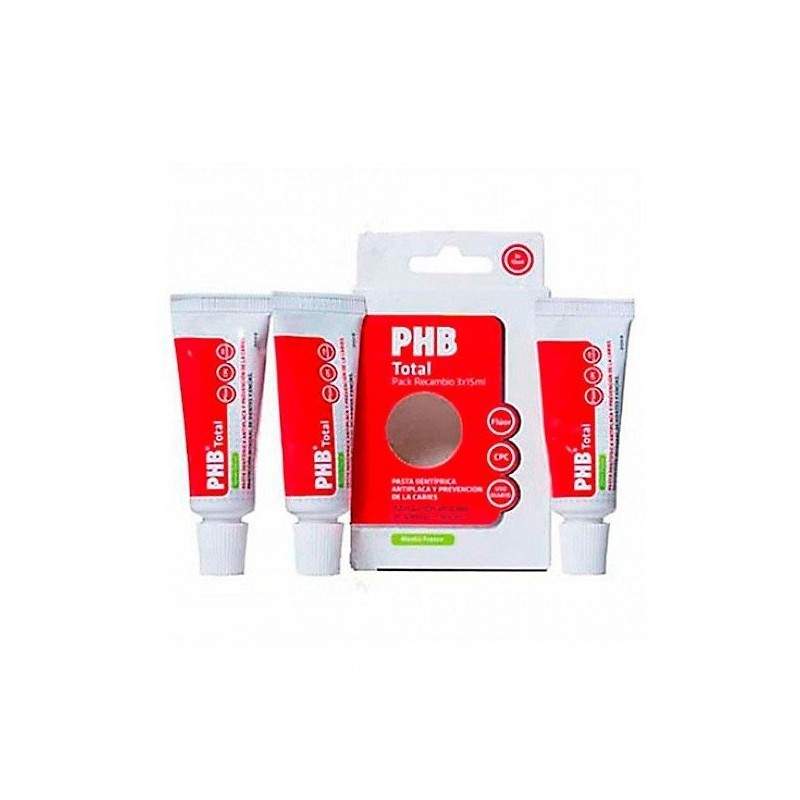 Phb pack total pasta dental recambio 15ml x3uds PHB - 1