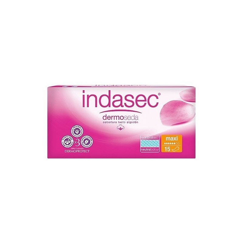 Indasec dermoseda maxi 15 compresas Indasec - 1