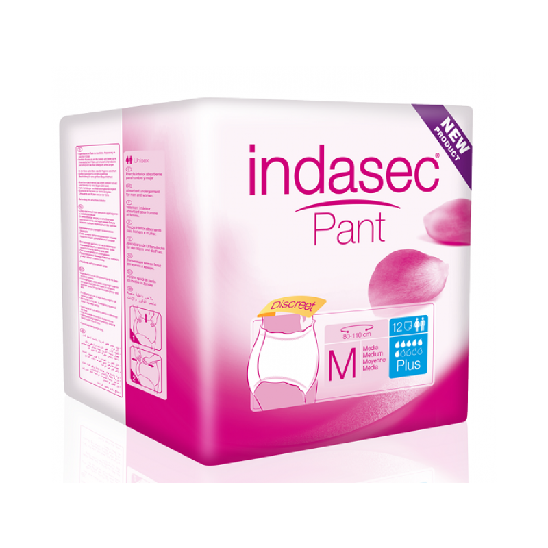 Indasec pant plus talla media 12 unidades Indasec - 1