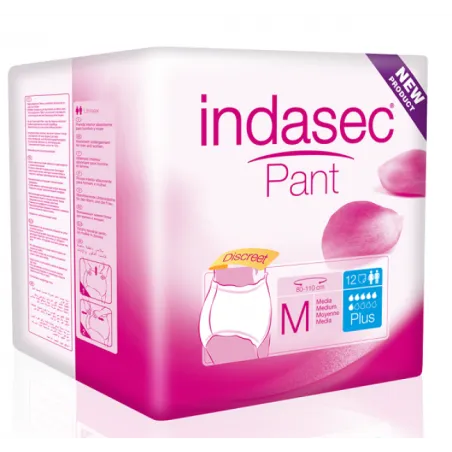 Indasec pant plus talla media 12 unidades Indasec - 1