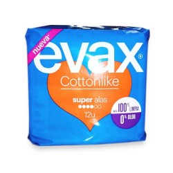 Evax compresas cottonlike super alas 12und Evax - 1