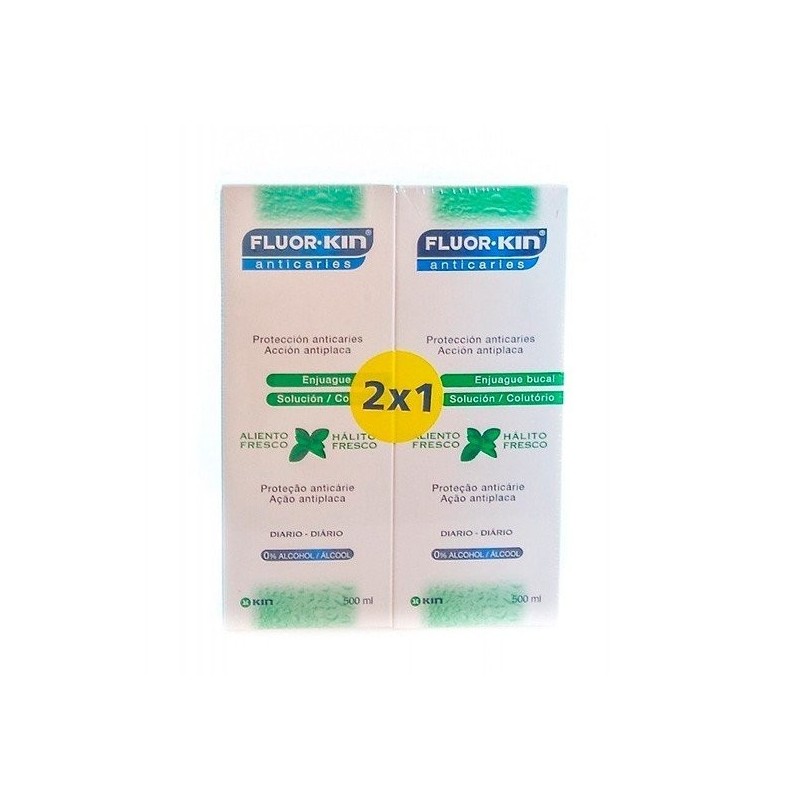 Fluorkin enjuague anticar. pack 2x1 500ml Fluorkin - 1