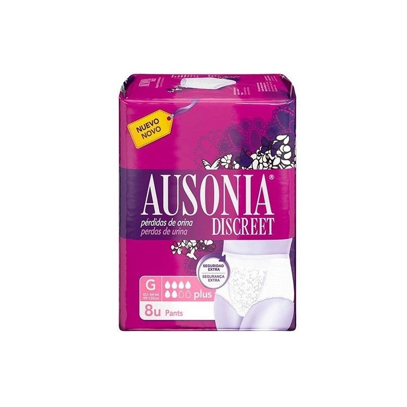Ausonia discreet pants plus t/g 8 uds Ausonia - 1