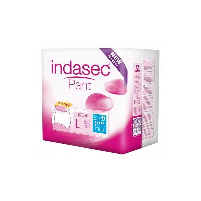 Indasec pant plus talla grande 12 unidades Indasec - 1