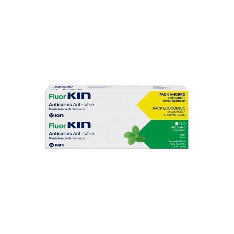 Fluorkin pack pasta anticar + 125ml cep pack 2x1 Fluorkin - 1
