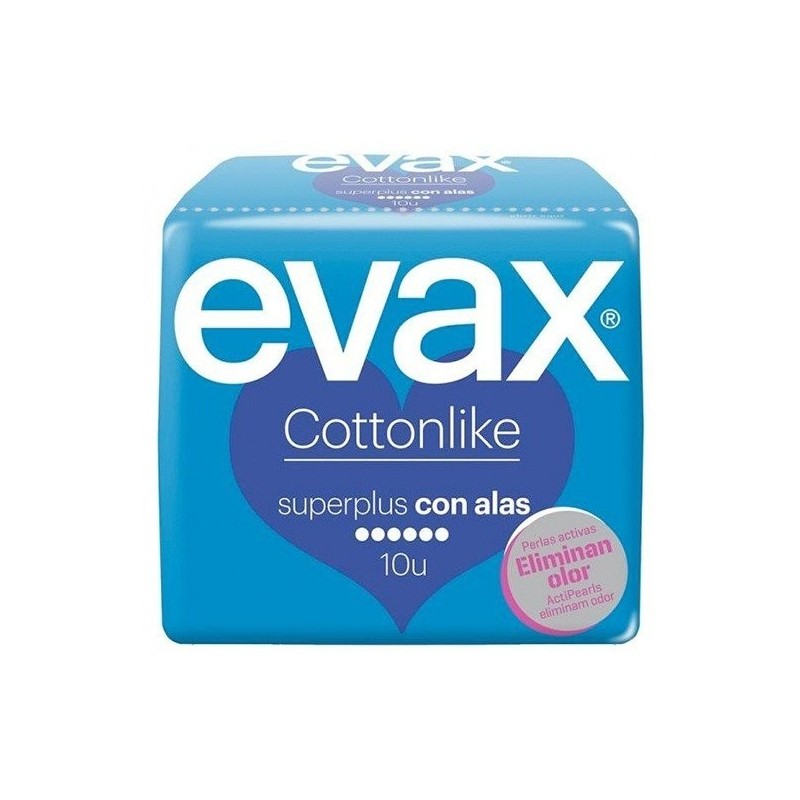 Evax compresas cottonlike super plus alas 10 Evax - 1