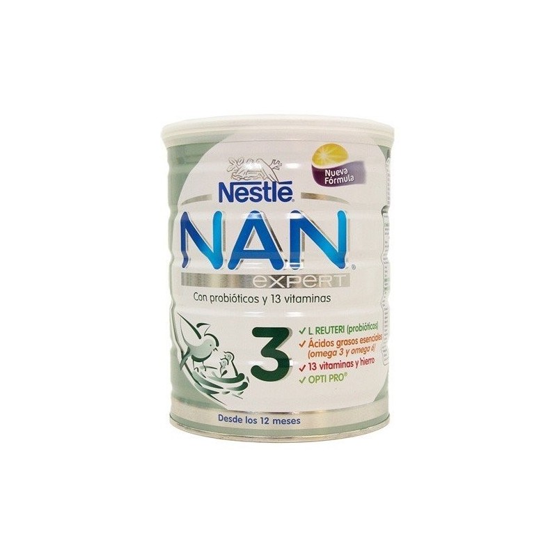 Nestle nan optipro 3 leche de crecimiento 800g Nestlé Nan - 1