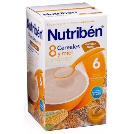 Nutrib&eacute;n 8 cereales y miel galletas mar&iacute;a 600gr Nutriben - 1