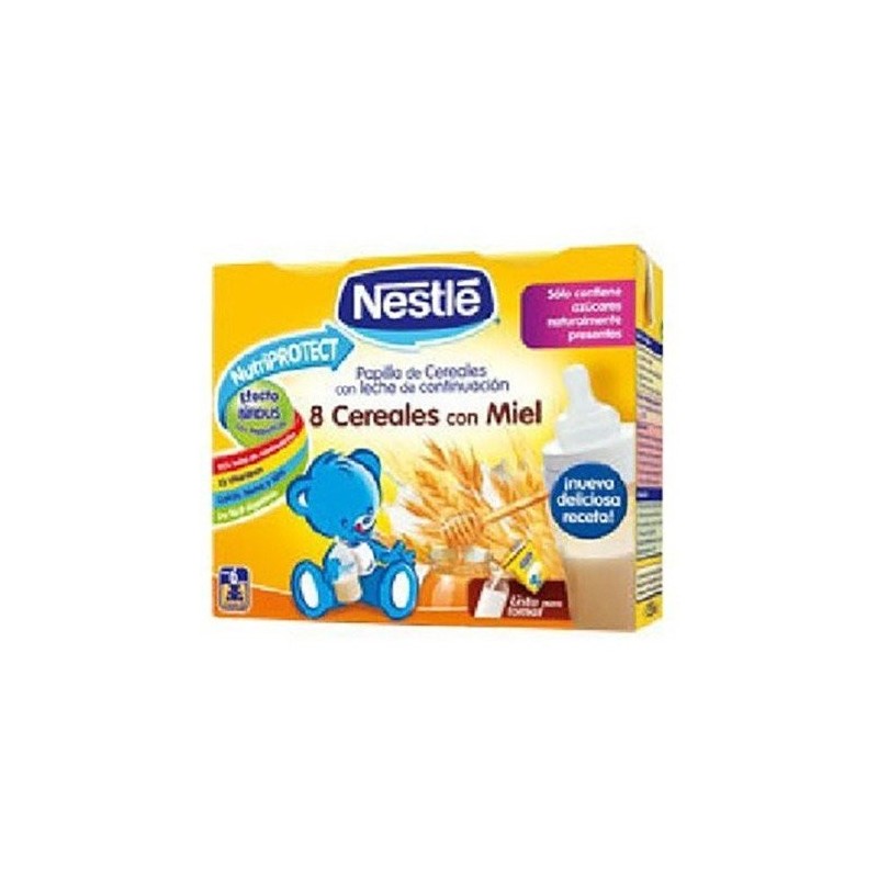 Nestlé papilla líquida multicereales con miel 2x250ml Nestlé - 1