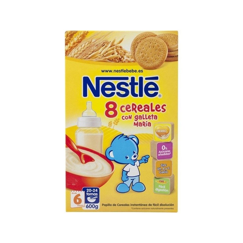 Nestlé papilla 8 cereales con galleta 900g Nestlé - 1