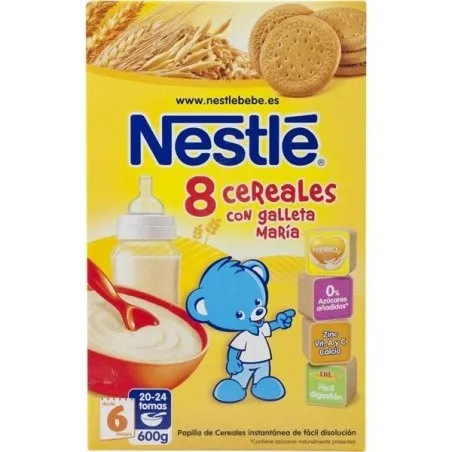 Nestl&eacute; papilla 8 cereales con galleta 900g Nestl&eacute; - 1
