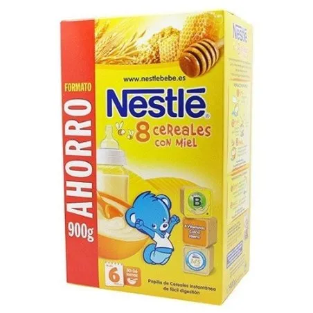 Nest&eacute; papilla 8 cereales con miel y bifidus 900g Nestl&eacute; - 1