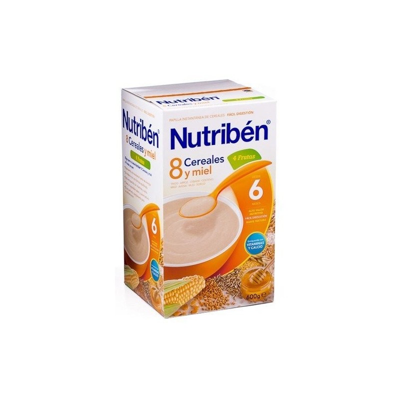 Nutribén 8 cereales/miel 4 frutas 600gr Nutriben - 1