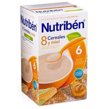 Nutrib&eacute;n 8 cereales/miel 4 frutas 600gr Nutriben - 1