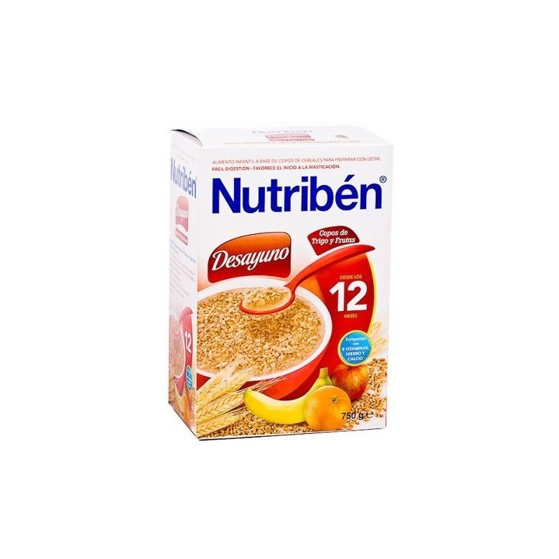 Nutribén desayuno copos trigo y fruta 750gr Nutriben - 1